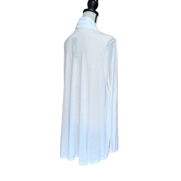 DKNY WHITE DOUBLE LAYER SWING OPEN CARDIGAN - NWT - Picture 4 of 12